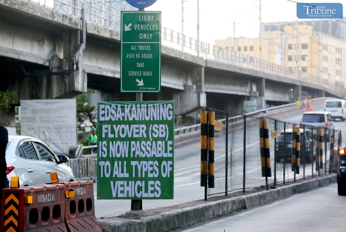 Kamuning flyover open to motorists